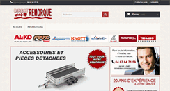 Desktop Screenshot of direct-remorque.com
