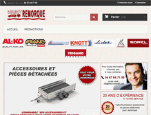Tablet Screenshot of direct-remorque.com